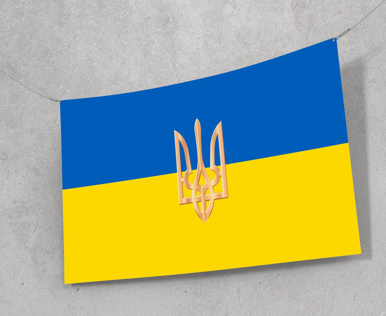 Ukraine w/ Trident Flag 3 X 5 ft. Standard Ukraine w/ Trident Flag 3 X 5 ft. Standard