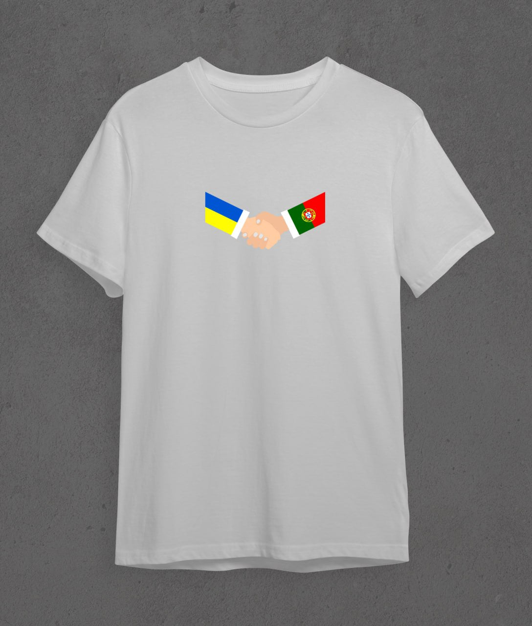 T-shirt Portugal + Ukraine (handshake)