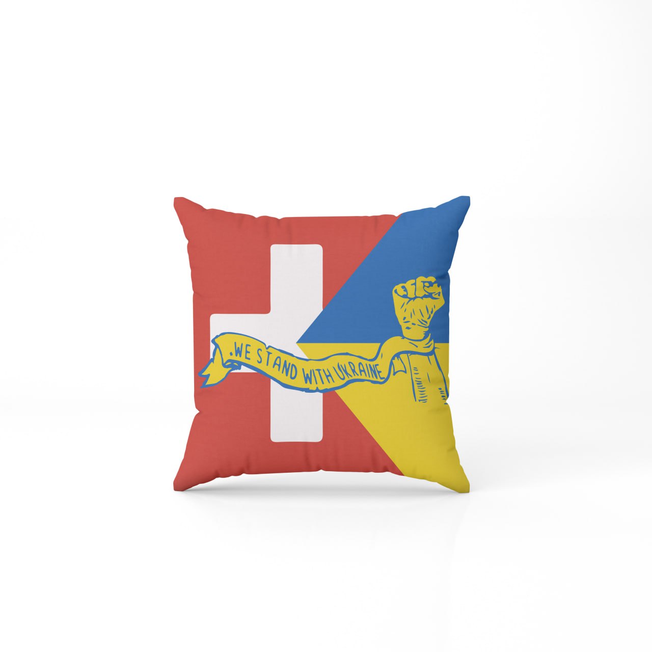 Pillow Switzerland + Ukraine 40x40 cm