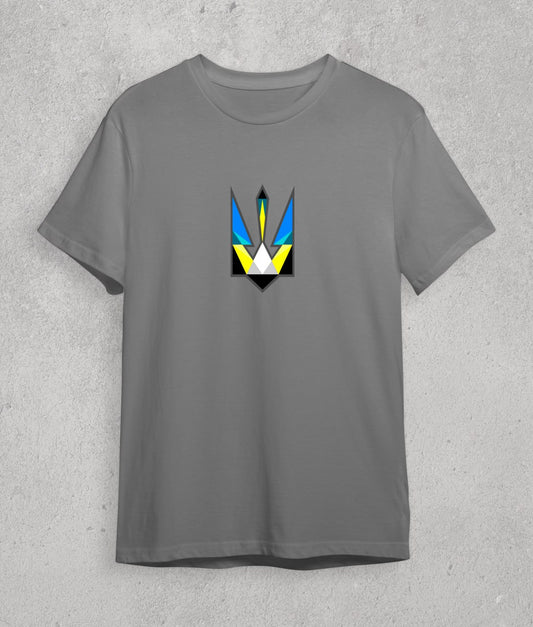 T-shirt Blue-yellow Trident
