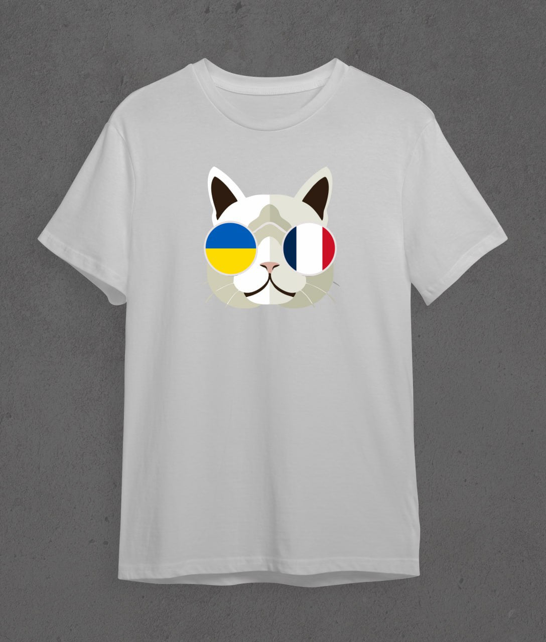 T-shirt UA + France (cat)