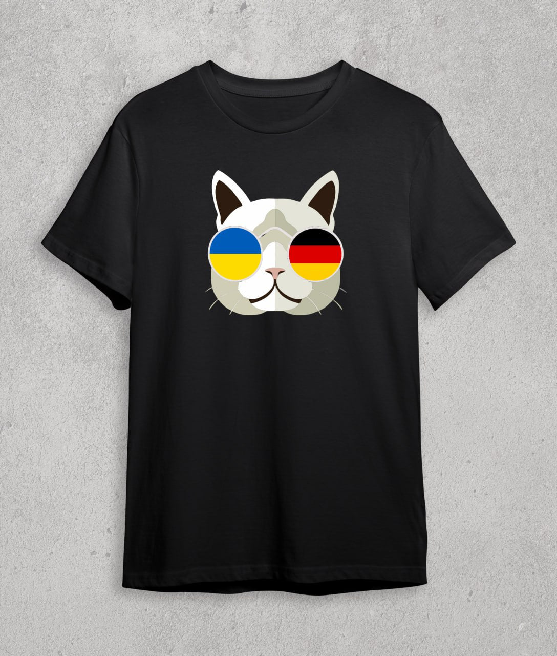 T-shirt UA + Germany (cat)