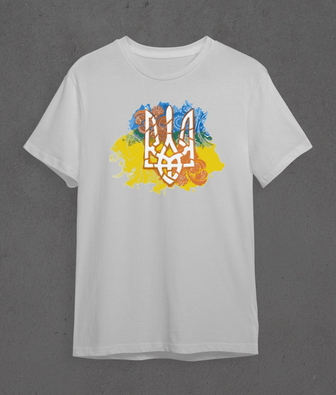 T-shirt Ukrainian Trident (ornament)