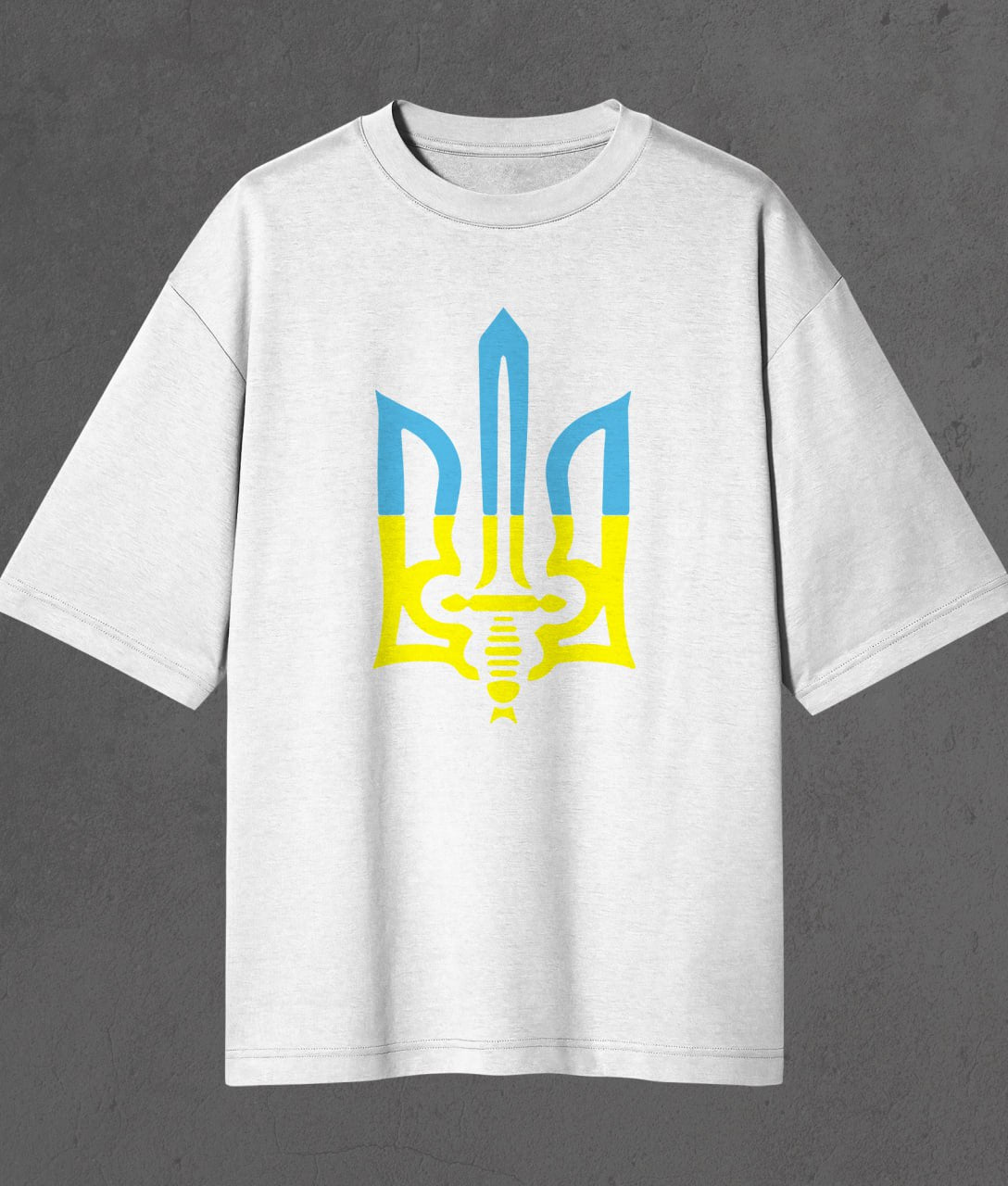 Оверсайз футболка Тризуб з мечем 