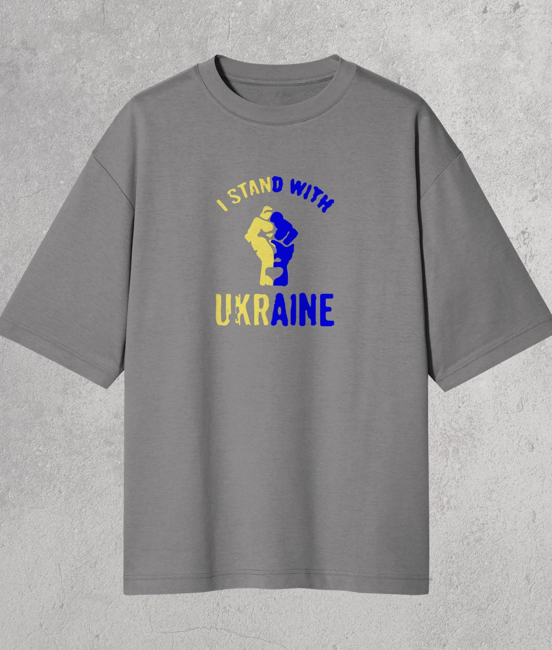 Oversize T-shirt I stand with Ukraine