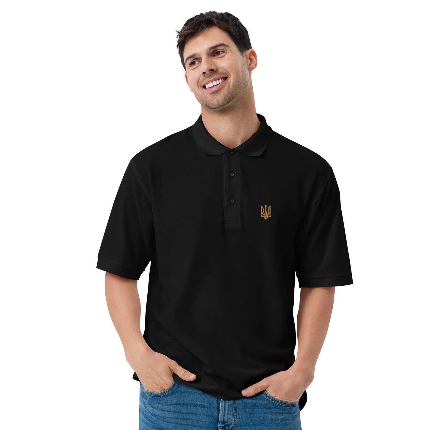 Polo with Golden Trident