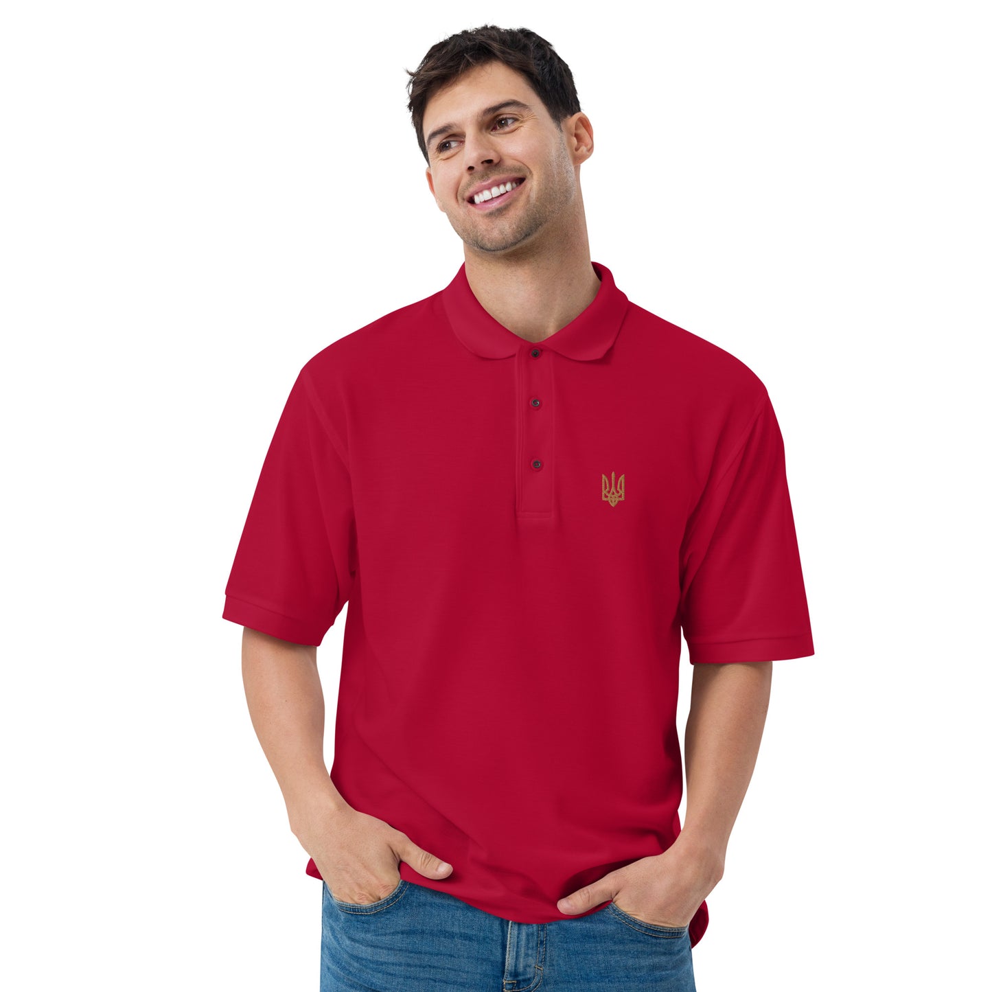 Polo with Golden Trident