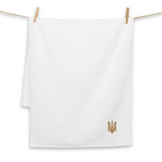 Cotton towel with Trident