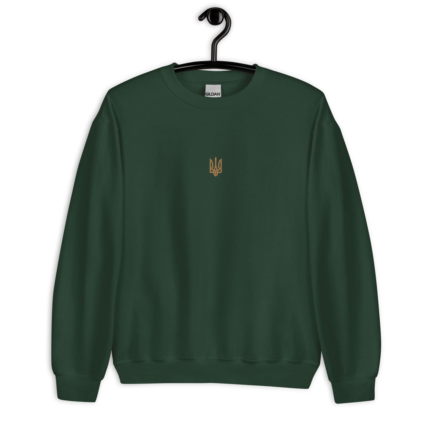 Sweatshirt with Embroidery Golden Trident