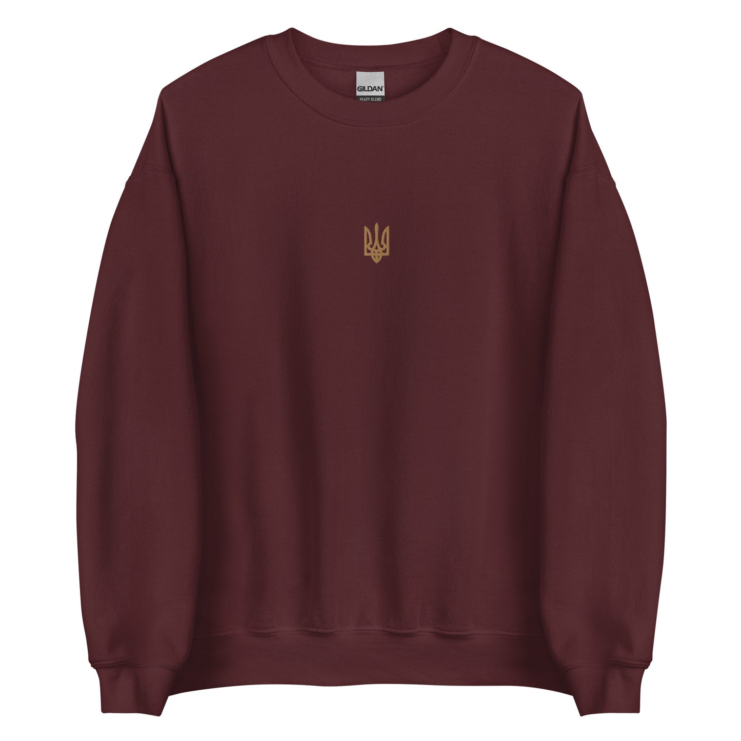 Sweatshirt with Embroidery Golden Trident