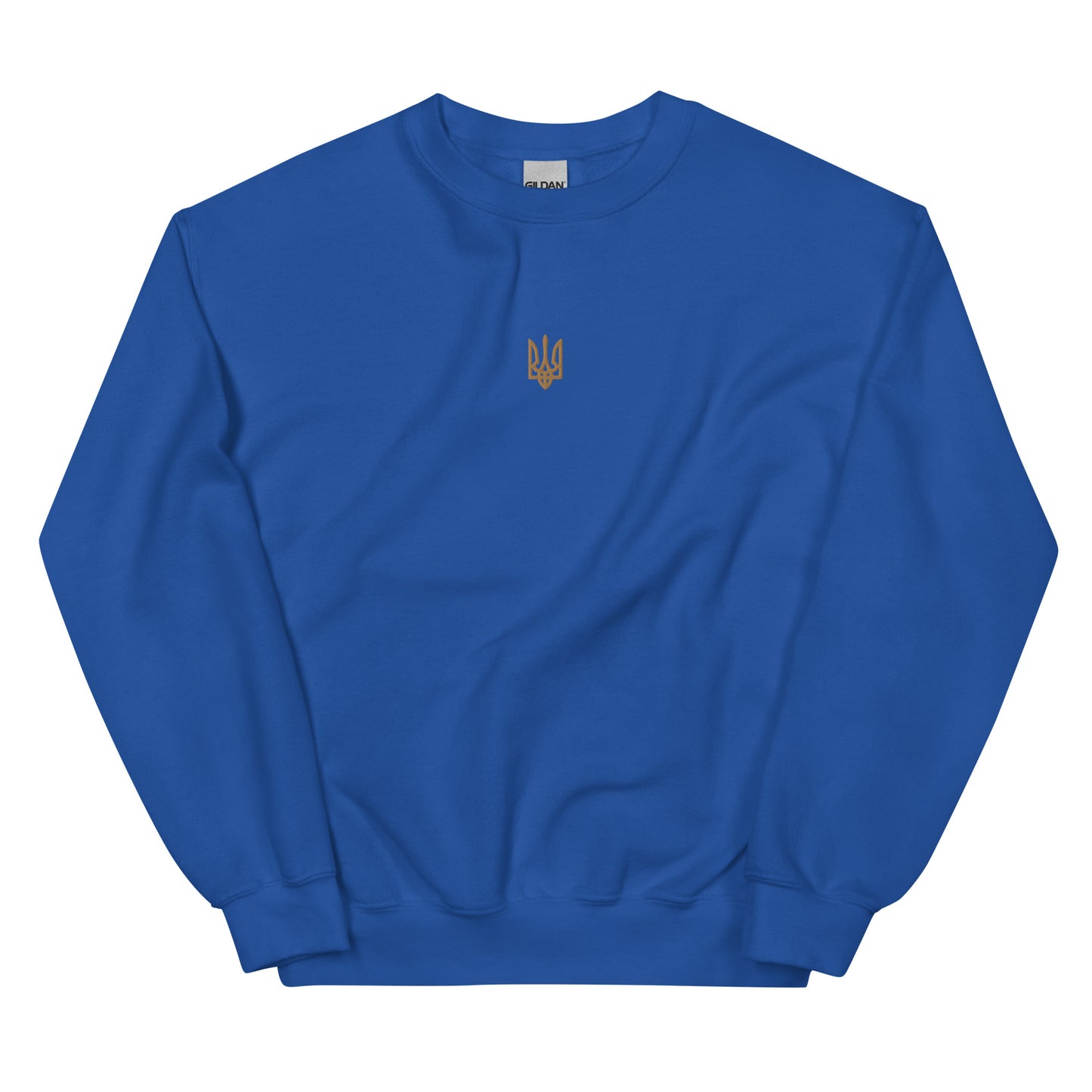 Sweatshirt with Embroidery Golden Trident