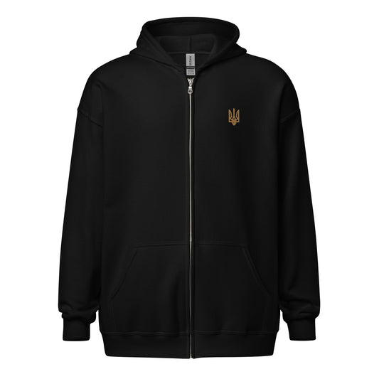 Unisex heavy blend zip hoodie with Trident