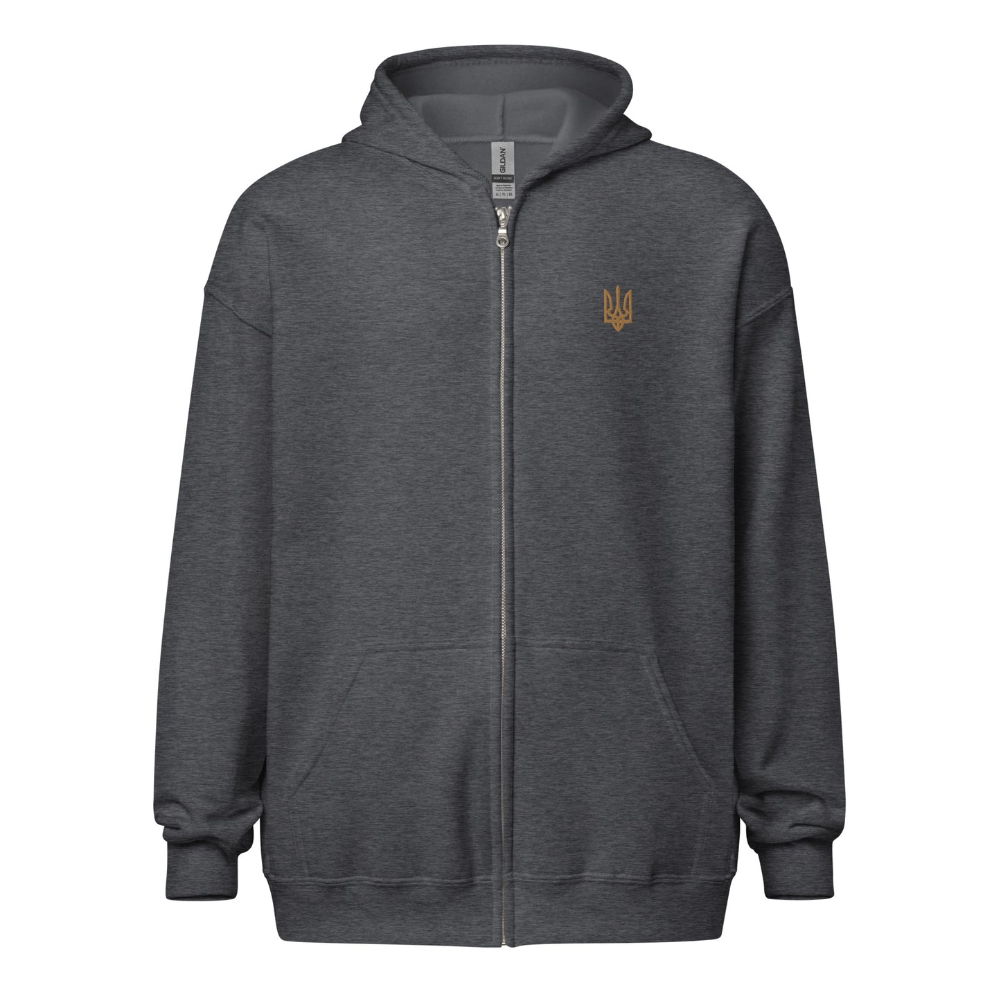 Unisex heavy blend zip hoodie with Trident