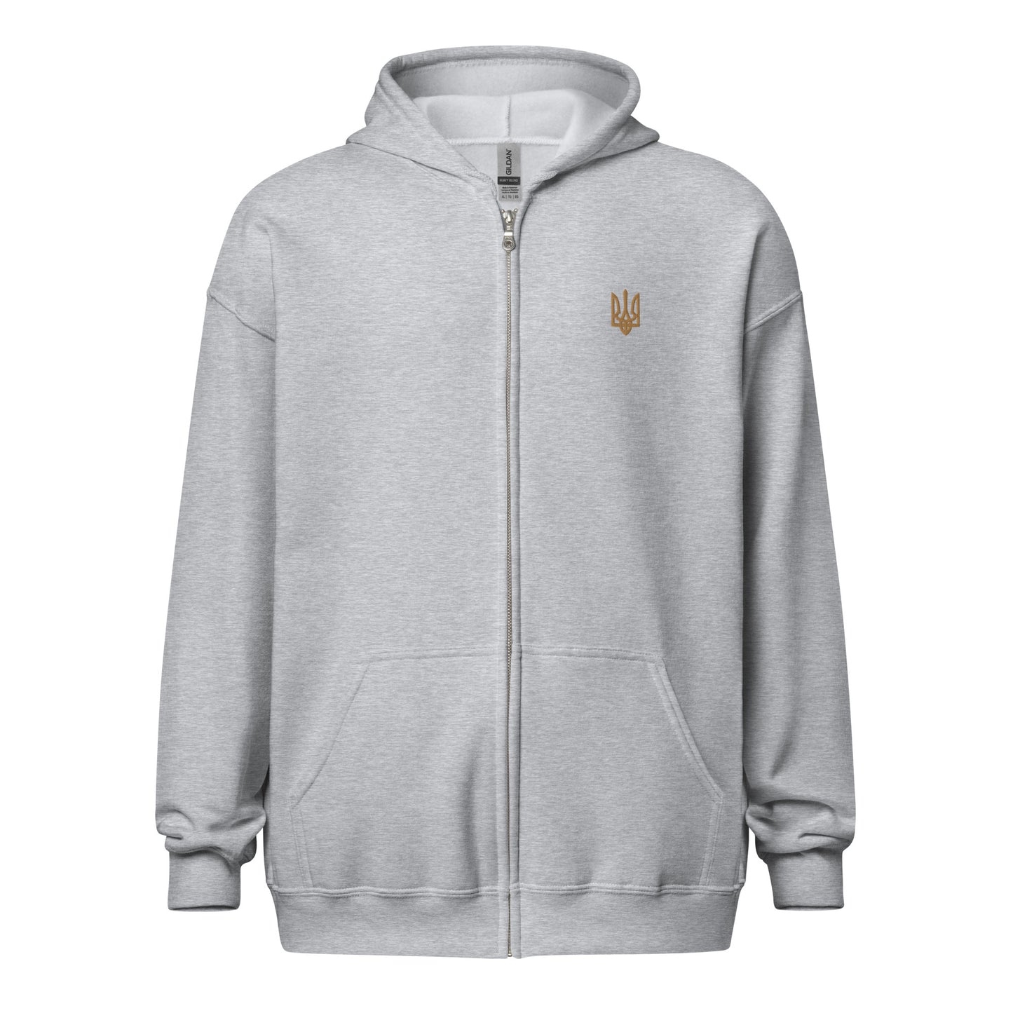 Unisex heavy blend zip hoodie with Trident