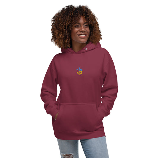 Hoodie with Embroidery Trident