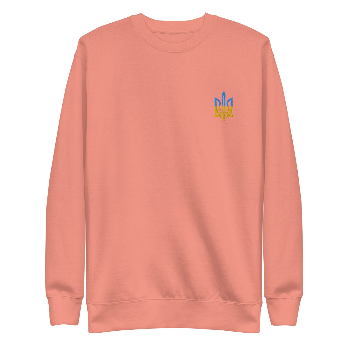 Sweatshirt with Embroidery Trident on left