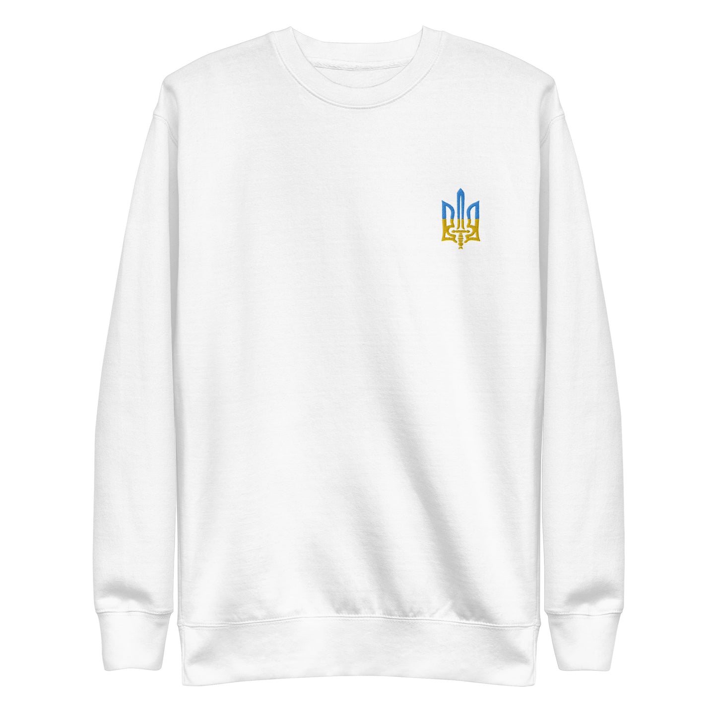 Sweatshirt with Embroidery Trident on left