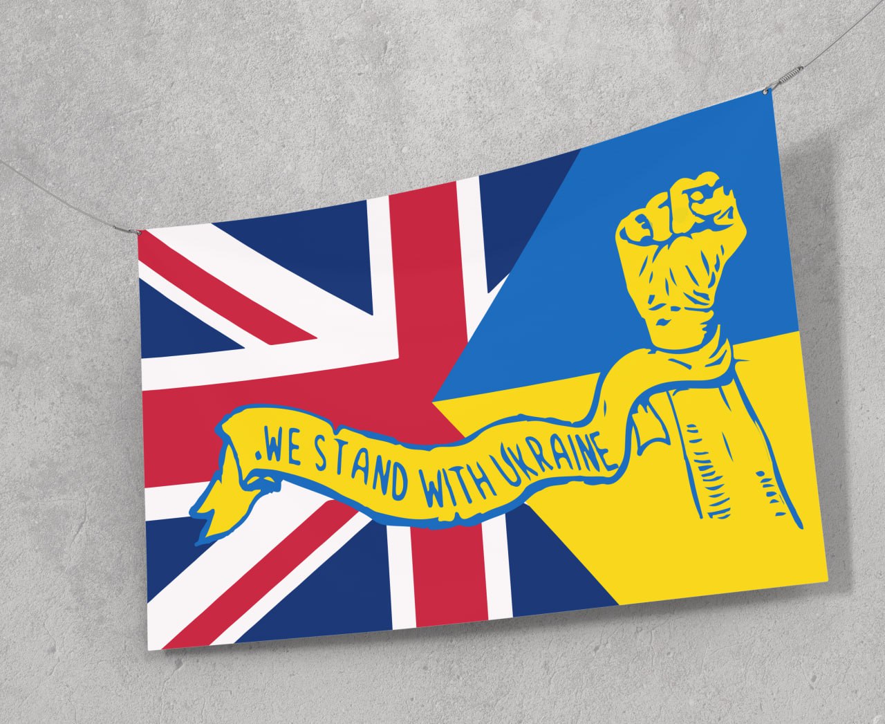 Прапор Україна + Велика Британія