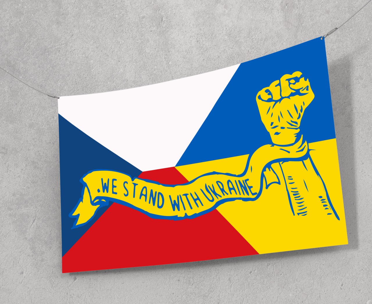 Прапор Україна + Чехія