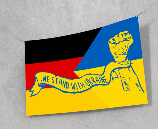 Flag Ukraine + Germany