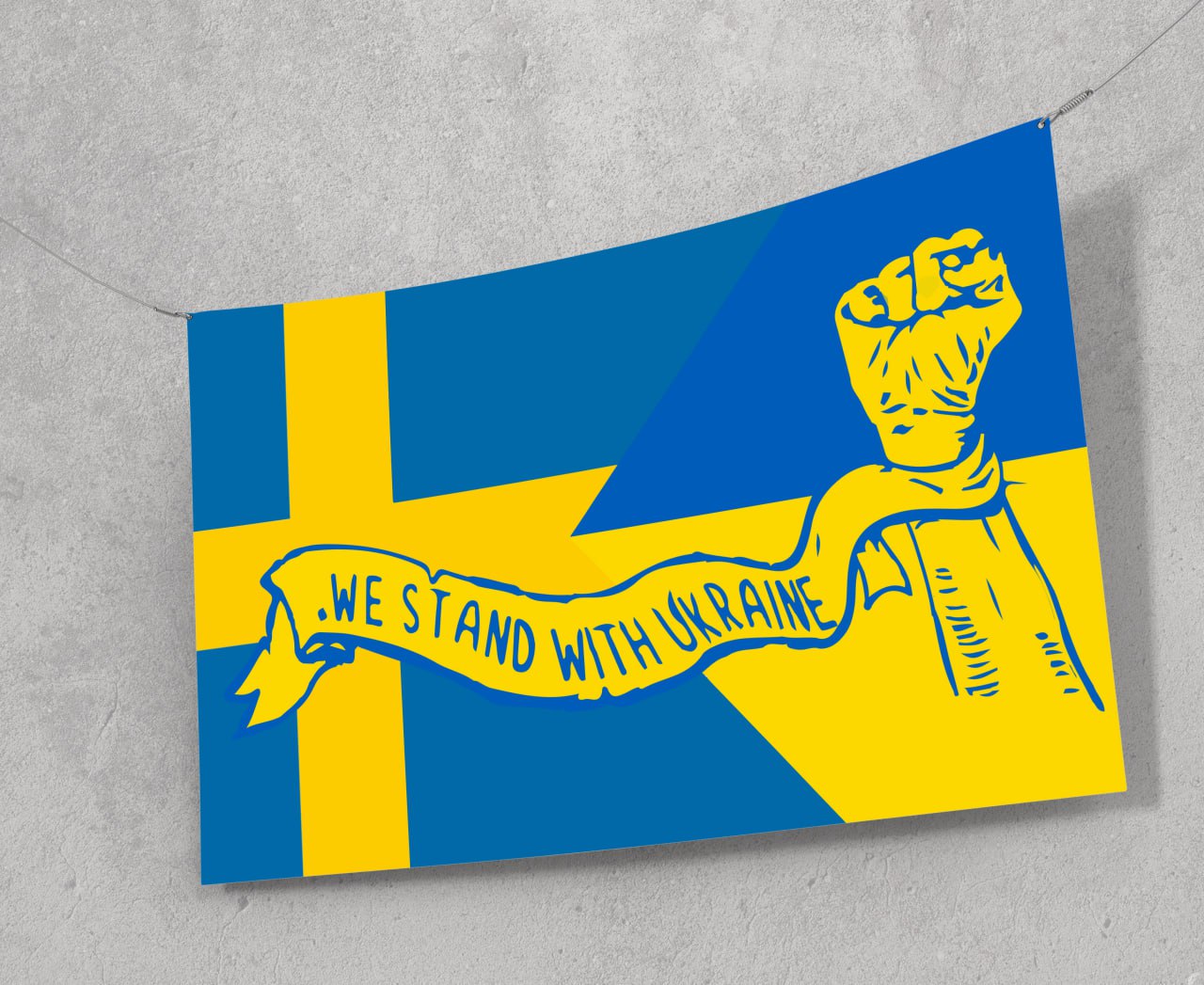 Flag Ukraine + Sweden