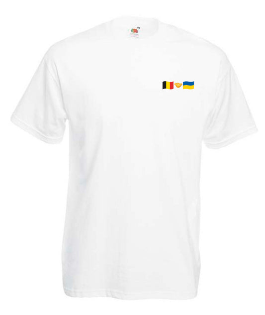 Футболка Бельгія + Україна (невеликий логотип)
