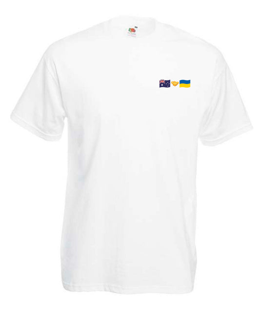 T-shirt Australia + Ukraine (small logo)