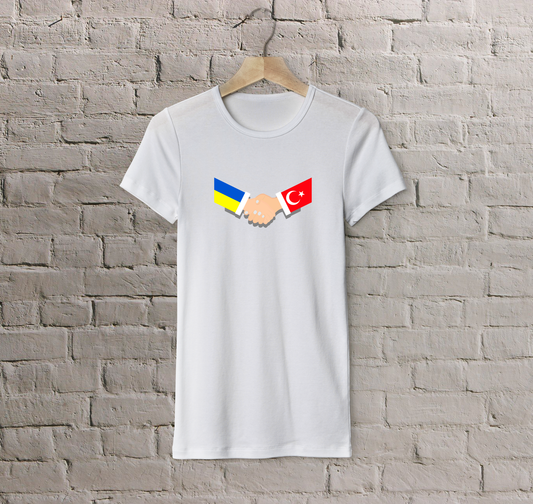 T-shirt Turkey + Ukraine (handshake)