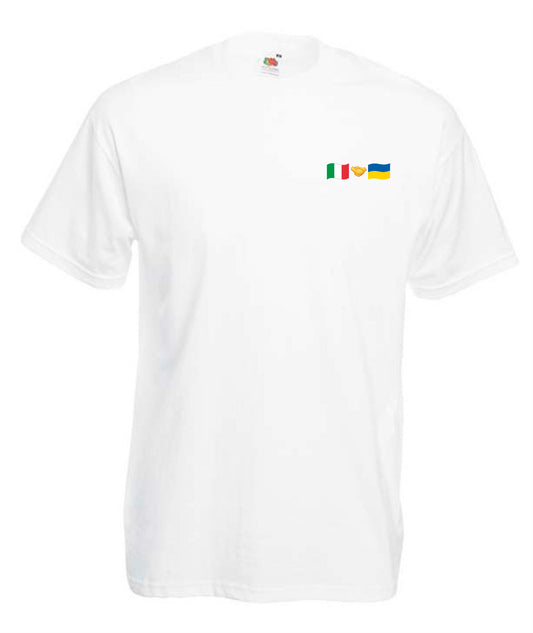 Футболка Італія + Україна (невеликий логотип)