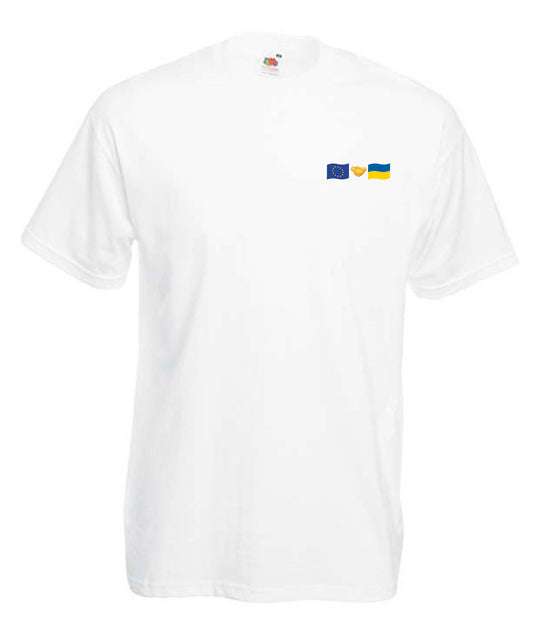 Футболка ЄС + Україна (невеликий логотип)